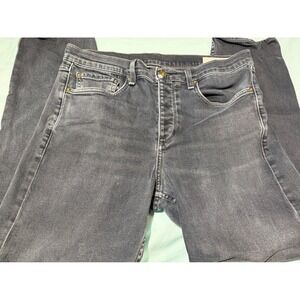 Rag & Bone Fit 2 Slim Jeans Mens 33 Minna Dark Grey Button Fly Tailored